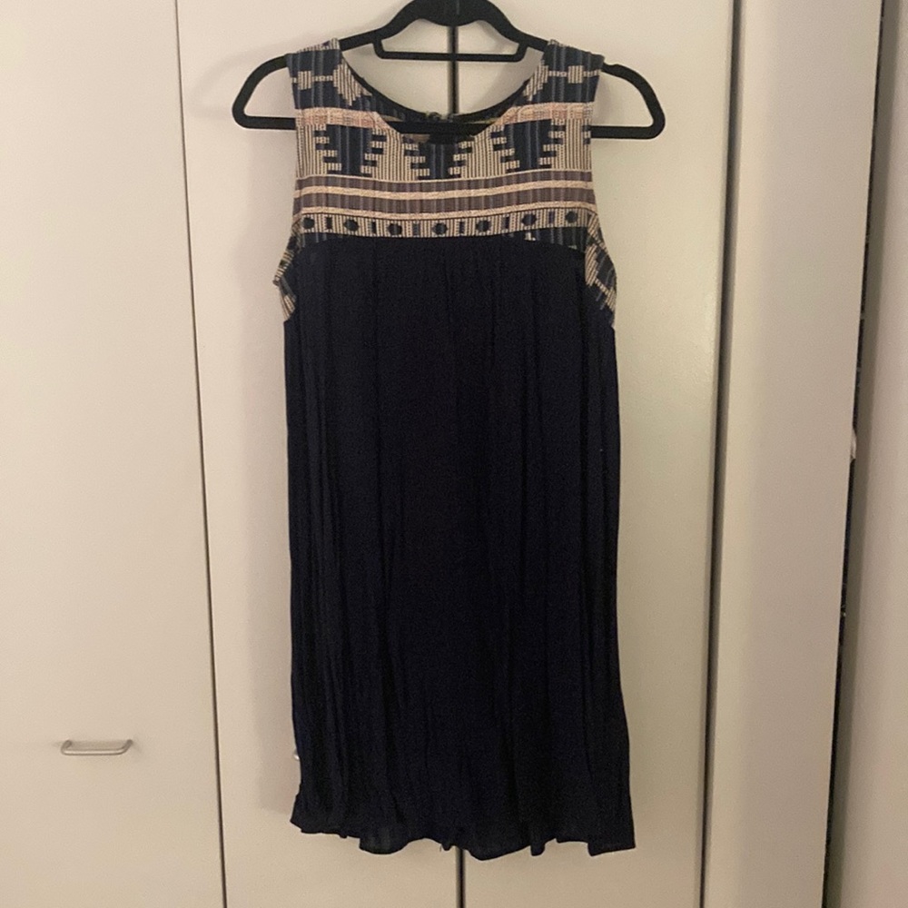 Navy Blue Boho Dress